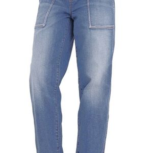 Madewell Relaxed Pull On Jeans Medium Wash Sz: L